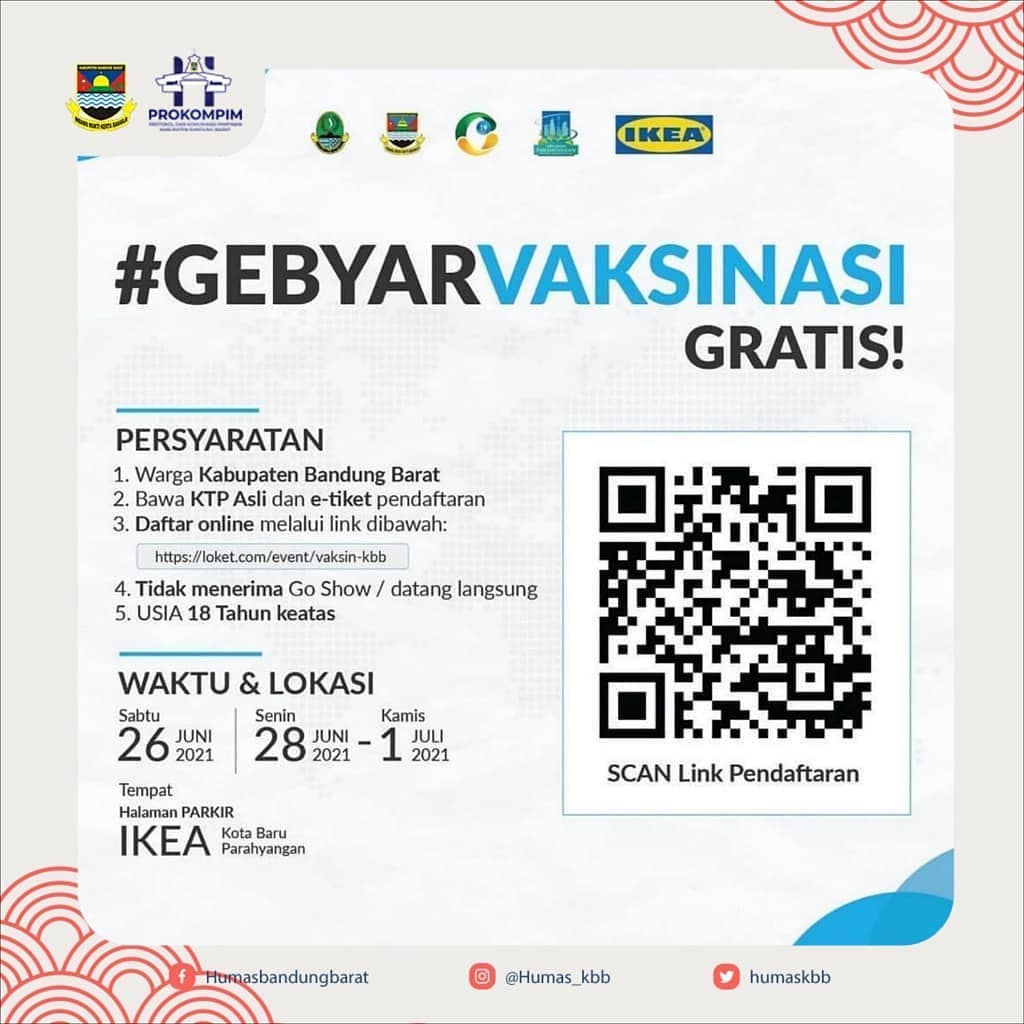 >Ikuti Gebyar Vaksinasi Covid-19 di IKEA Kota Baru Parahyangan